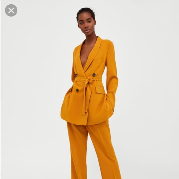 Zara Jackets & Blazers - Zara Mustard Blazer